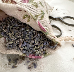 Organic Lavender Linen Sachets “Rose”