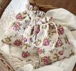 Load image into Gallery viewer, Organic Lavender Linen Sachets / Large “Rose”
