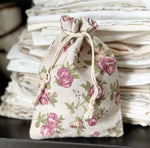 Load image into Gallery viewer, Organic Lavender Linen Sachets / Large “Rose”
