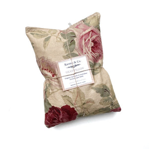 Lupin Heat Pillow / Organic Lavender “Antique Rose Bouquet”