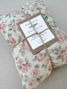 Liberty Heat Pillow "Ascot Rose" Organic lavender & Lupin