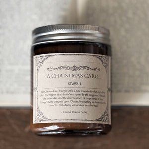 “A Christmas Carol” Bookish Candle