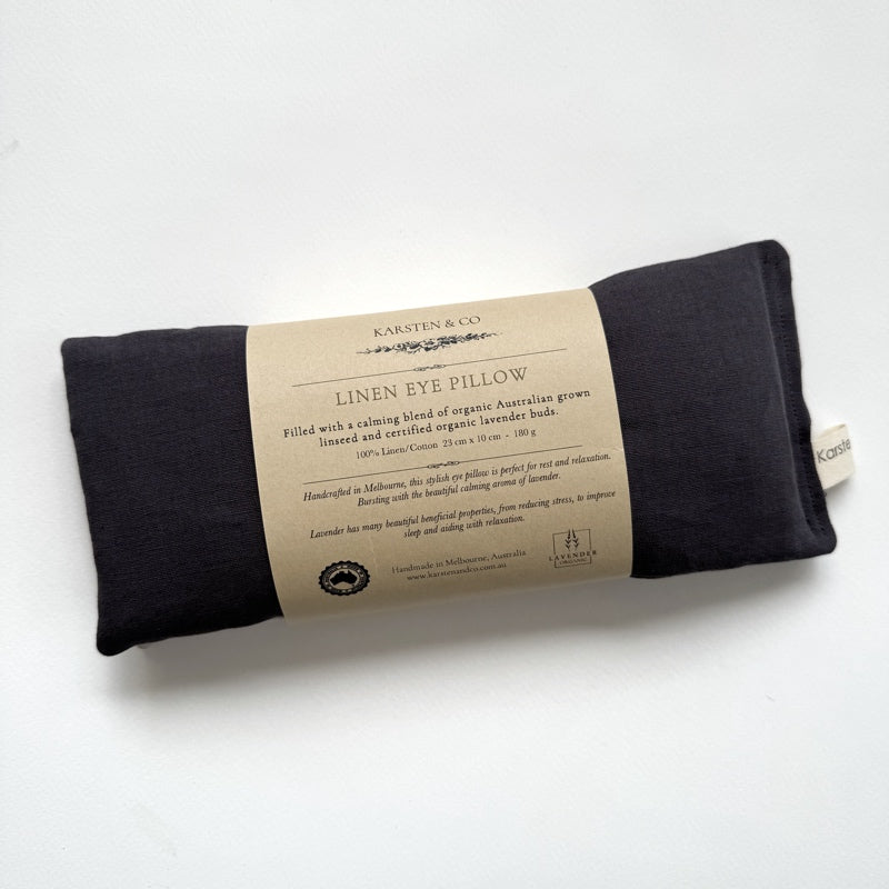 Natural Linen Eye Pillow - Organic Lavender