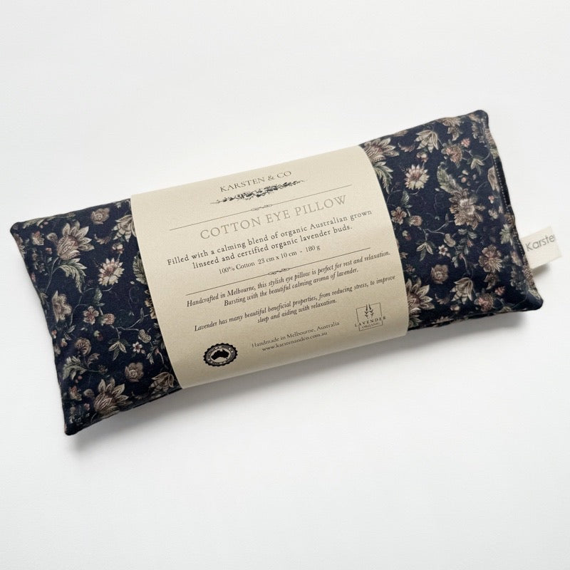 Eye Pillow / Organic Lavender “Antique Floral”
