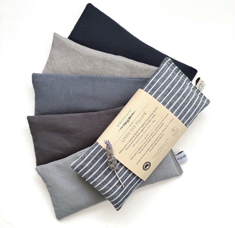 Natural Linen Eye Pillow - Organic Lavender