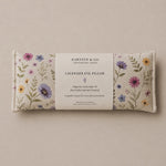 Load image into Gallery viewer, Karsten &amp; Co organic lavender eye pillow with floral design on a beige background - handmade in Australia
