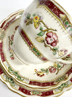 Load image into Gallery viewer, Marlborough Teacup, Saucer &amp; Side Plate Royal Petal &quot;Grindley&quot; England
