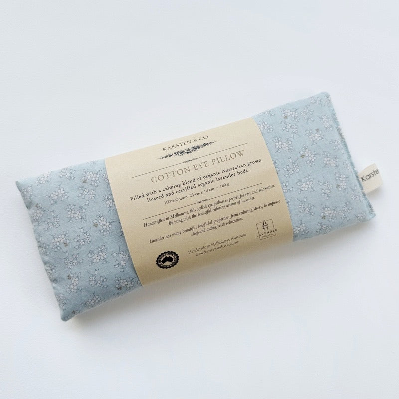 Eye Pillow / Organic Lavender "English Garden Pastel"