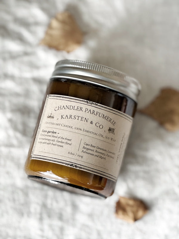 100% Pure Plant-Distilled Essential Oil Candle “Rose Garden”