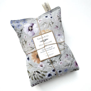 Soft Linen Heat Pillow, Organic Lavender & Lupin “Windsor Park”