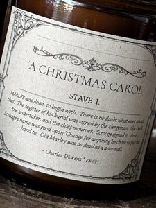 “A Christmas Carol” Bookish Candle