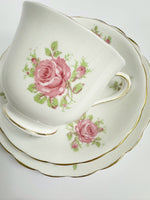 Load image into Gallery viewer, &quot;Victoria&quot; Teacup, Saucer &amp; Side Plate
