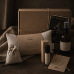 Load image into Gallery viewer, Organic Lavender Gift Set | Lavender Eye Pillow, Lavender sachet, lavender room mist and Lavender Roll On | Karsten &amp; Co. Australia
