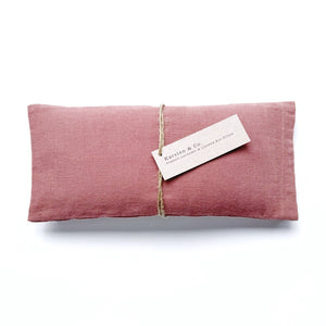 Natural Linen Eye Pillow, Organic Lavender "Rose"