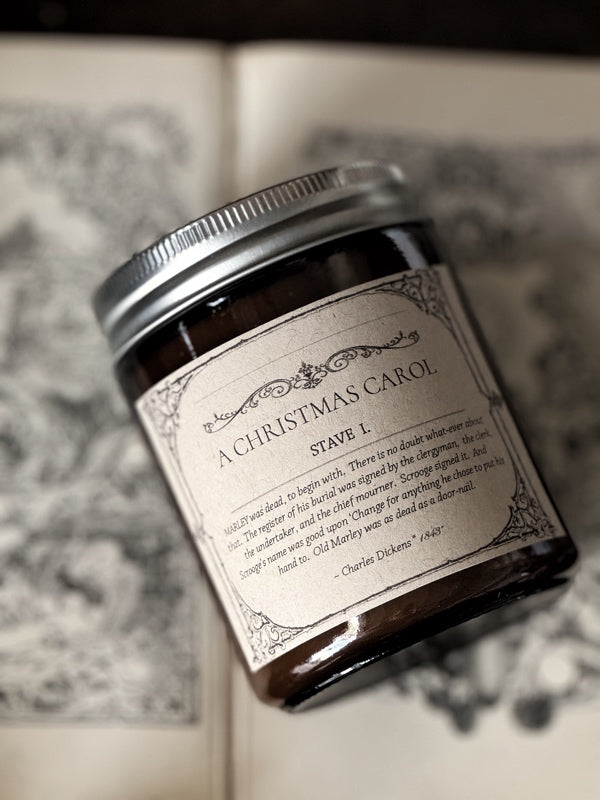 “A Christmas Carol” Bookish Candle