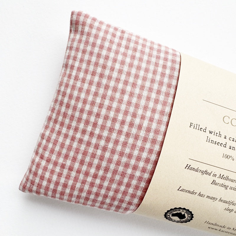 Eye Pillow / Organic Lavender “Gingham”