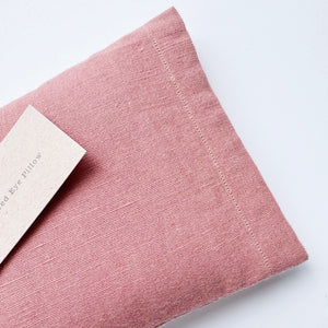 Natural Linen Eye Pillow, Organic Lavender "Rose"