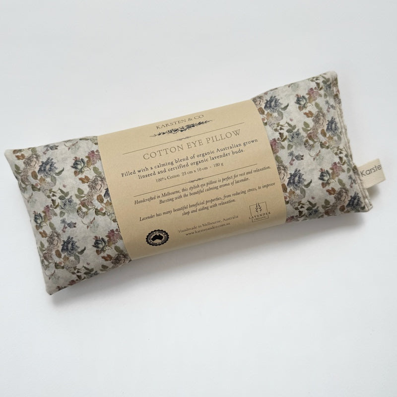 Eye Pillow / Organic Lavender “Antique Rose”