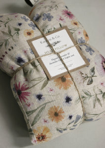 Soft Linen Heat Pillow, Organic Lavender & Lupin “Windsor Park”