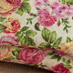 Load image into Gallery viewer, Lupin heat pack - Floral fabric with pink and yellow roses on a beige background
