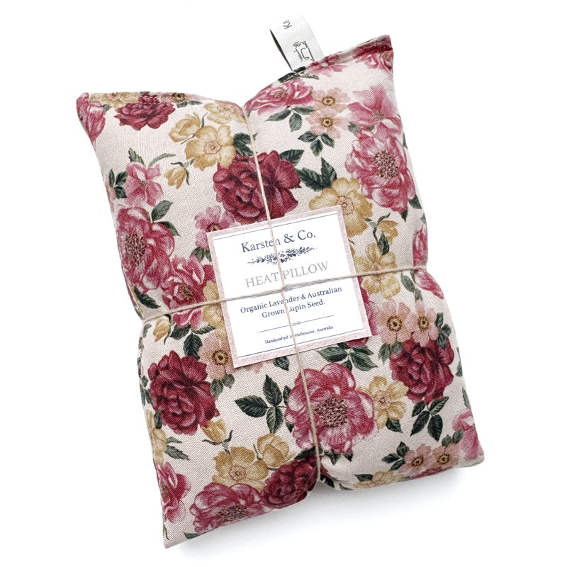 Lupin Heat Pillow / Organic Lavender “Grandmother’s Garden”