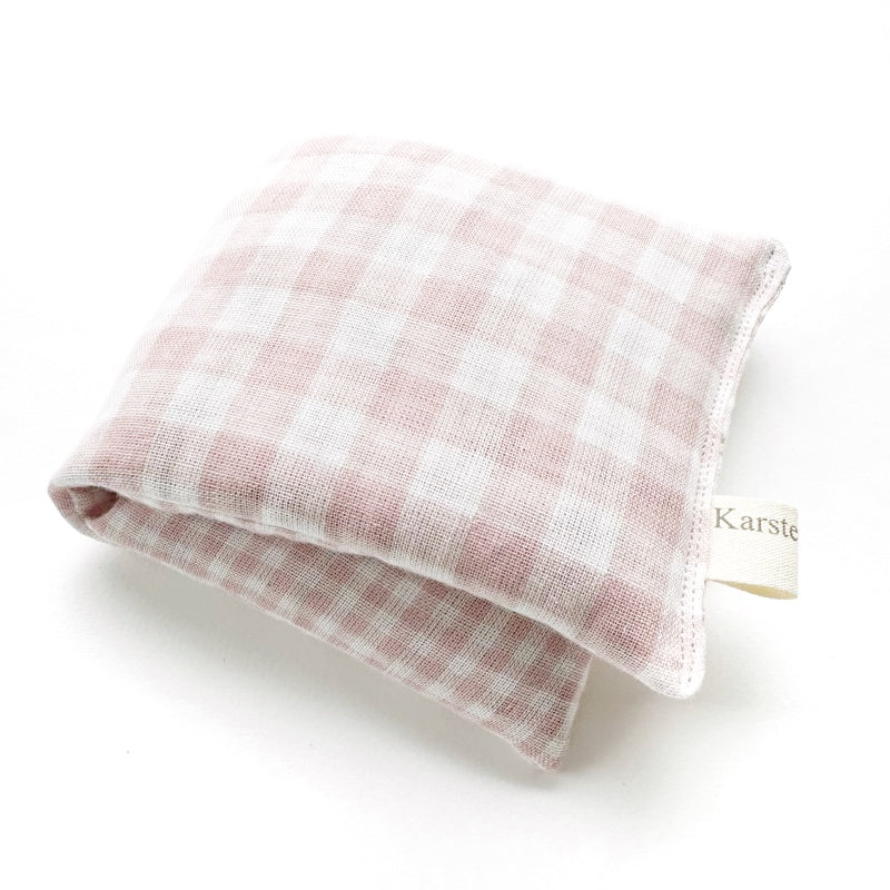 Organic Lavender Eye Pillow "Pink Gingham"