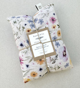 Soft Linen Heat Pillow, Organic Lavender & Lupin “Windsor Park”