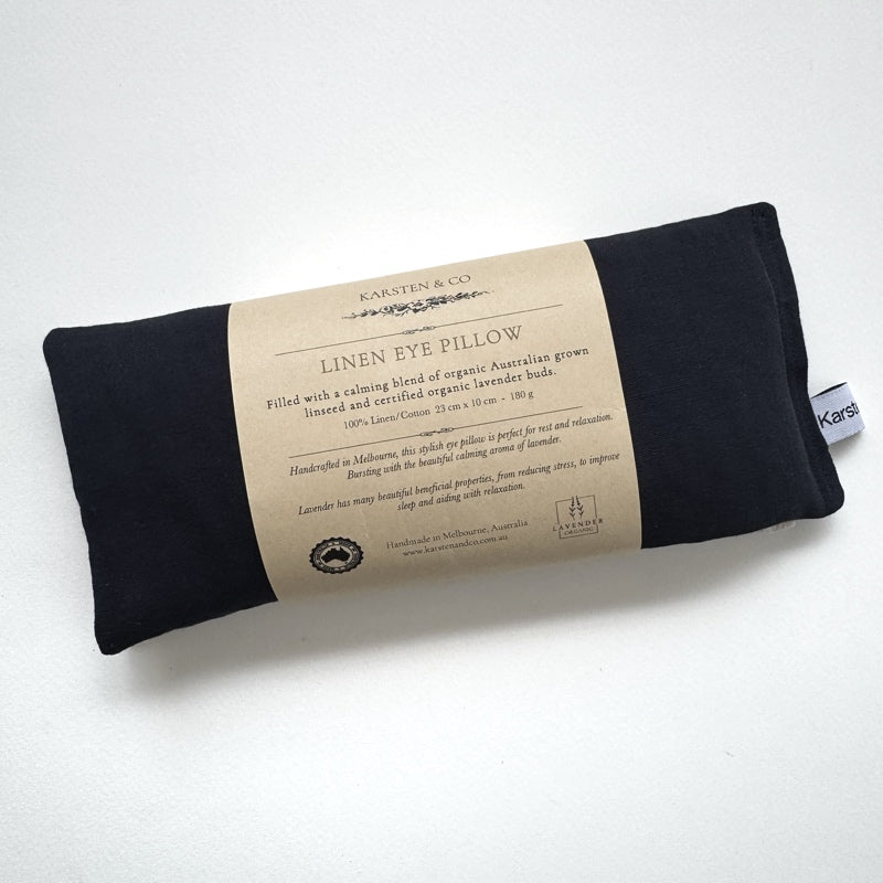 Natural Linen Eye Pillow - Organic Lavender