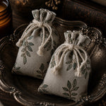 Load image into Gallery viewer, Organic Lavender Sachet with Leaf fabric - Karsten &amp; Co. Australia
