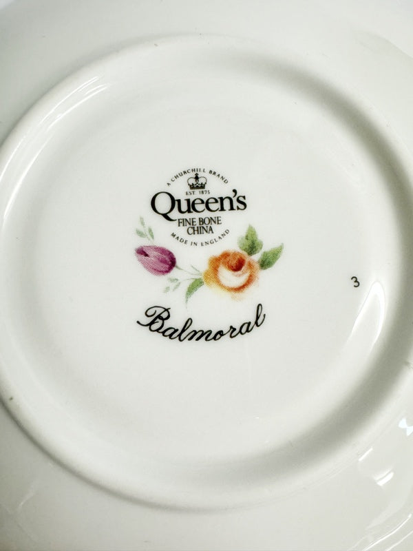 Queens Teacup & Saucer "Balmoral"