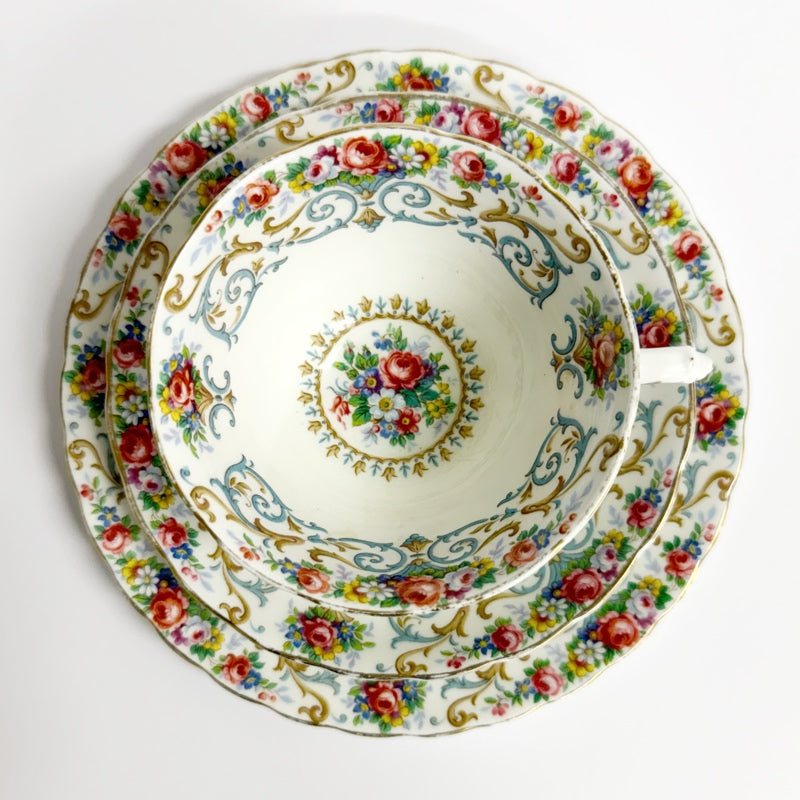 Tuscan "ORLEANS" Teacup, saucer & Sideplate