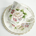 Load image into Gallery viewer, Royal Sutherland Fine Bone China Teacup, Saucer &amp; Side Plate
