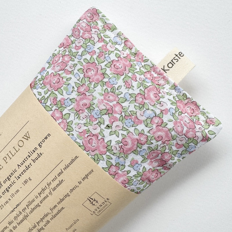 Eye Pillow / Organic Lavender "Bramble Rose"