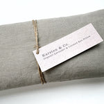 Load image into Gallery viewer, Natural Linen Eye Pillow - Organic Lavender &quot;Grey&quot;
