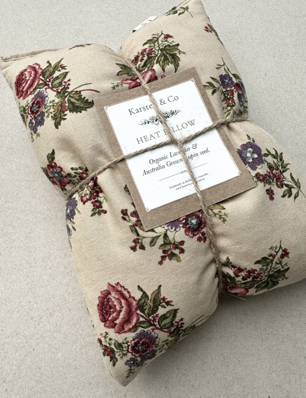 Organic Lavender & Lupin Heat Pack - Pillow “Cottage Bouquet”