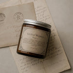 Load image into Gallery viewer, Little Women candle on top of vintage letters - Karsten &amp; Co. Australia
