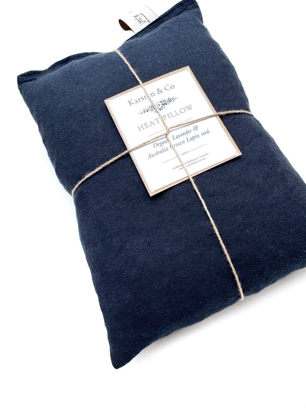 Linen Heat Pillow “Navy”