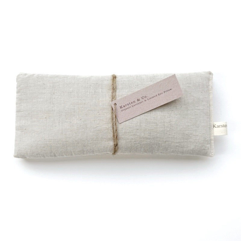 Natural Linen Eye Pillow, Organic Lavender